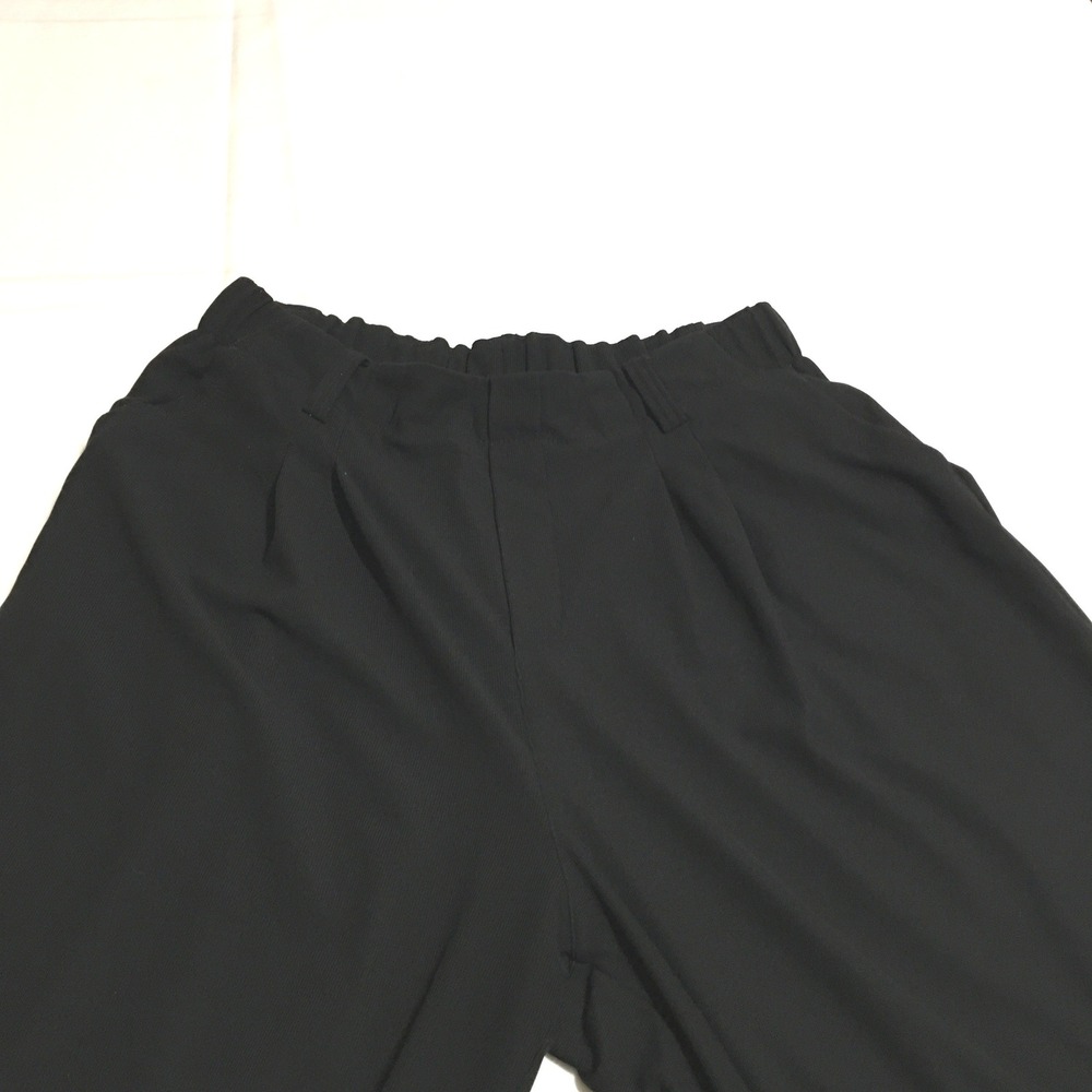 Halara Wide Leg Pants Womens Large Black High Waisted Pleated Culottes - Picture 2 of 10